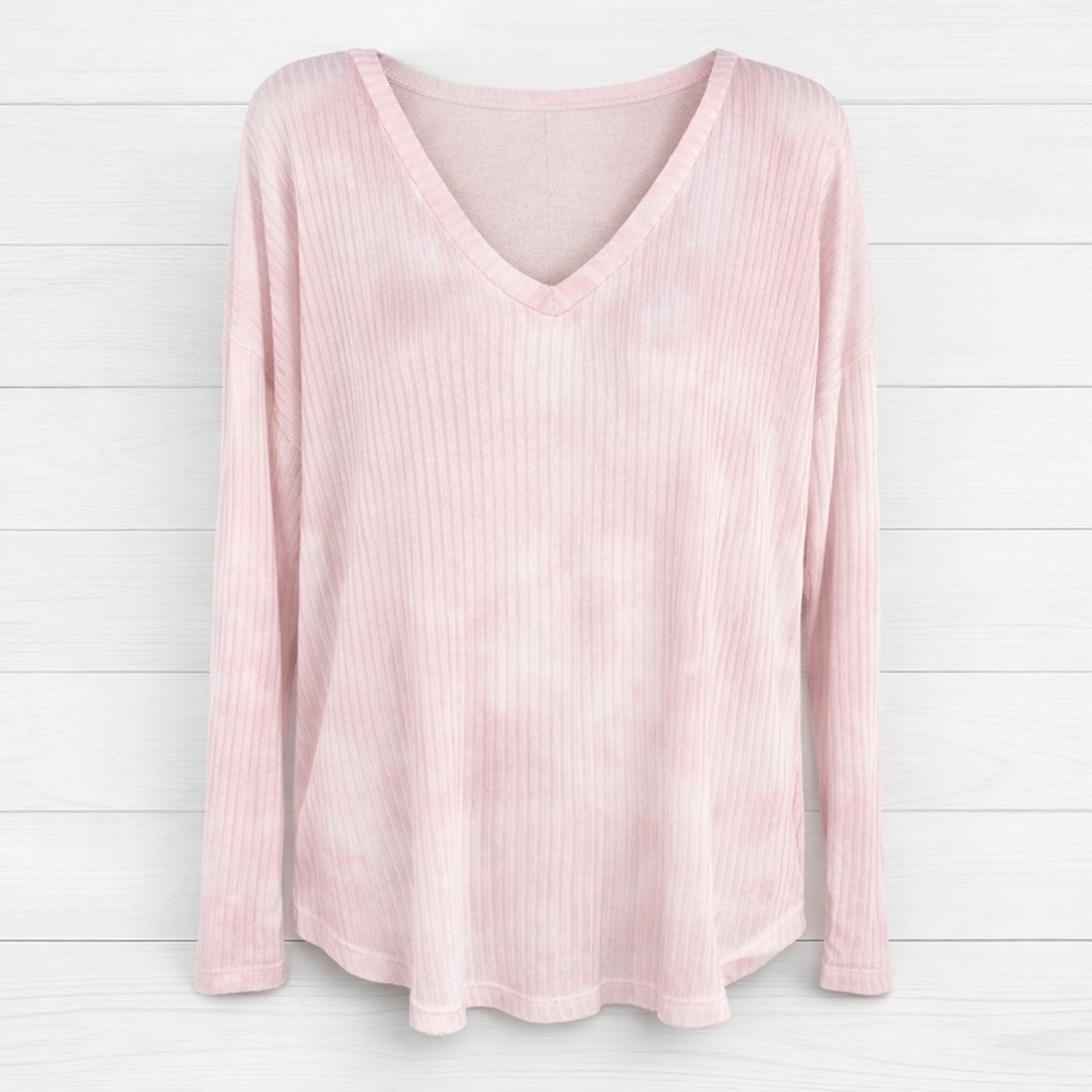 ⭐️ American Eagle Outfitters V-Neck Tie-Dye Long Sleeve Top - size large